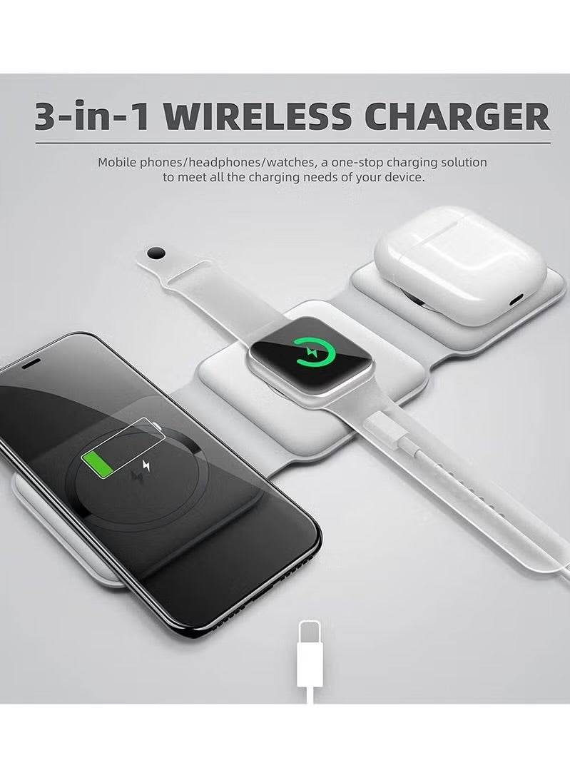 3-in-1 Magnetic Foldable Wireless Charger