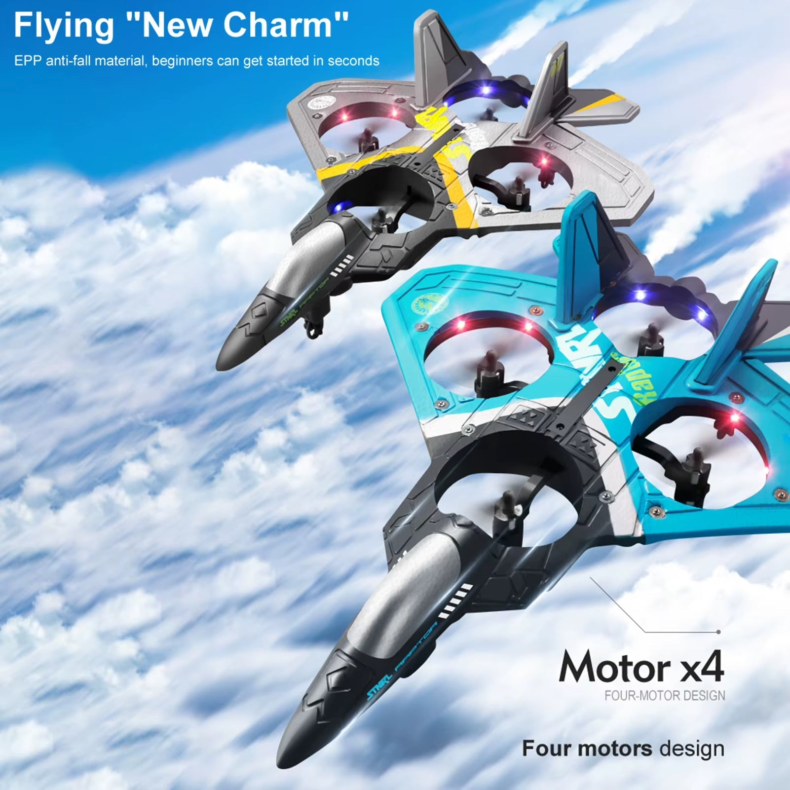 NEW V17 RC Remote Control Airplane 2.4G Remote Control Fighter Hobby Plane Glider Airplane
